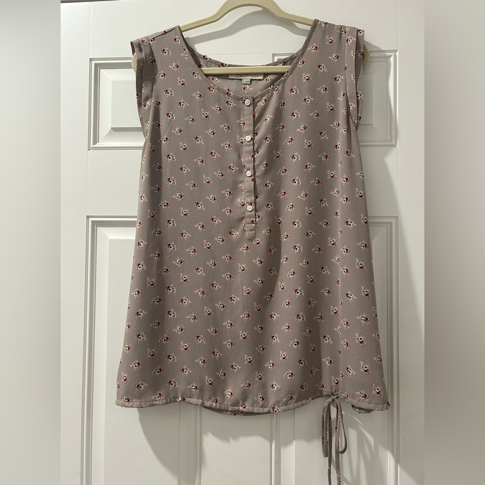 Women’s Loft XL Floral Print Sleeveless Top